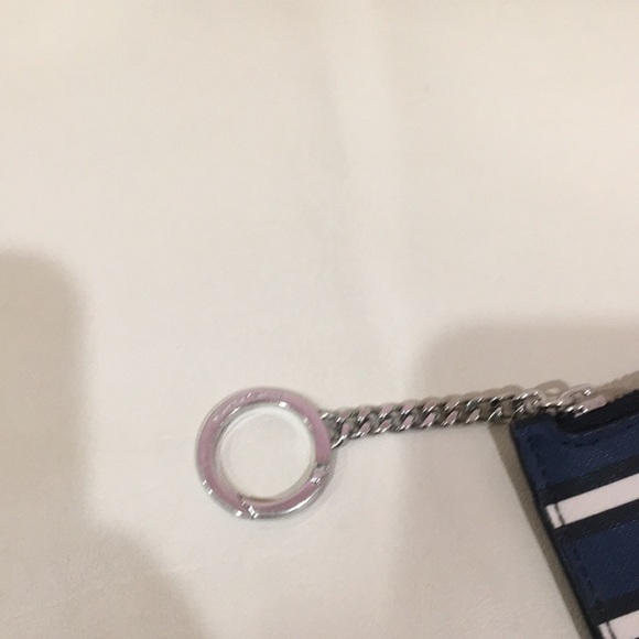 Kate Spade Blue Cameron York Stripe Keychain Wallet - Picture 10 of 12